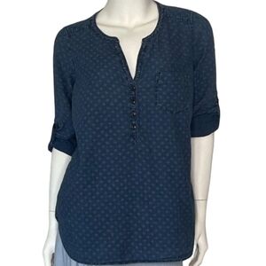 Express Denim Look Henley